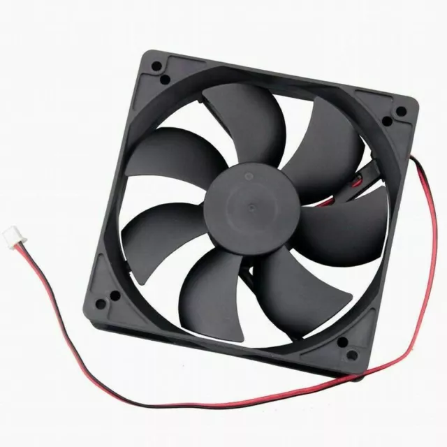 DC Brushless Cooling PC Computer Fan 12V 12025s 120x120x25mm 0.2A 2 Pin Wire
