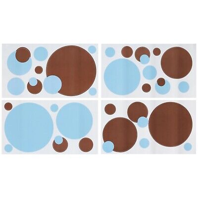 Room Mates Wall Decals, Blue & Brown Circles, 2 Pack