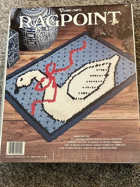 Vogart Crafts Ragpoint Kit 4921 Manta de trapo de ganso 20 "x 26" - Nuevo en caja