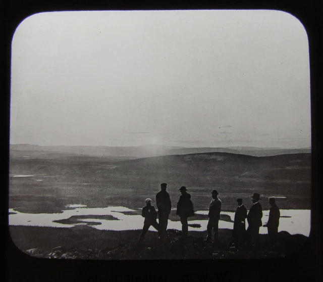 Glass Magic Lantern Slide MIDNIGHT SUN LAPLAND C1890 SWEDEN