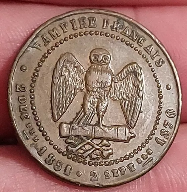 FRANCE - Module de 5 centimes type Napoléon III SATIRIQUE SEDAN VAMPIRE FRANÇAIS