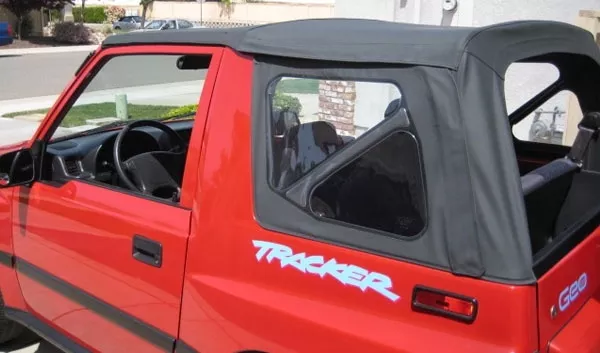 1995-1998 Suzuki Sidekick & Geo Tracker Soft Top with Clear Windows Black