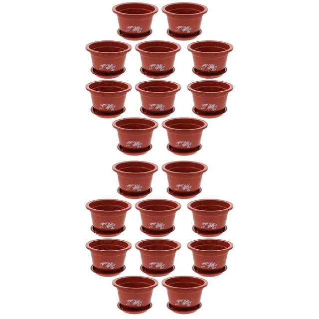 20 pcs Pasai Pots Pottes de bureau Balcon Pots de fleurs pour le jardin de la