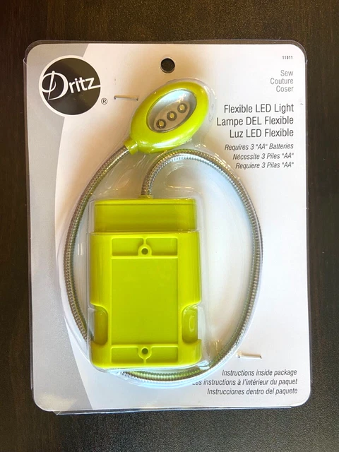 Dritz LED Light Book Light Sewing Flexible Battery Operated NEW $12 Value