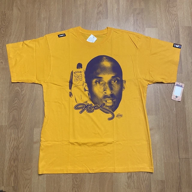 2xl Vintage NBA Los Angeles Lakers Kobe Bryant Era Shirt Black Gold UNK 23x31