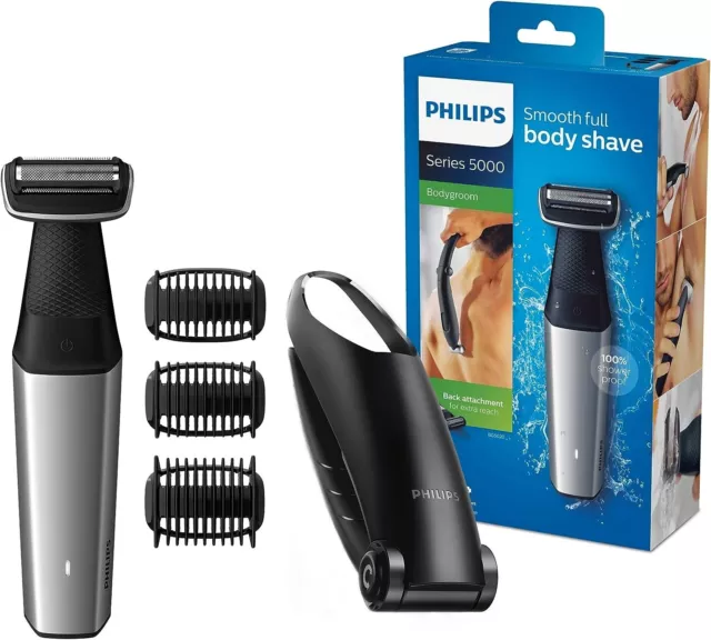 Philips BG5020/15 Bodygroom Series 5000 Rückenhaarentfernung 3 Kammaufsätze