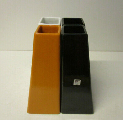 ALDO COTTI 4 pz PORTAOGGETTI CERAMICA VINTAGE DESIGN MODERNARIATO-FF-D21 