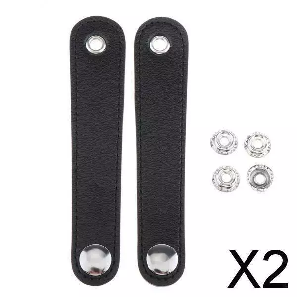 2X Cinturino a soffietto a fisarmonica 2 pezzi con chiusura a tracolla in pelle