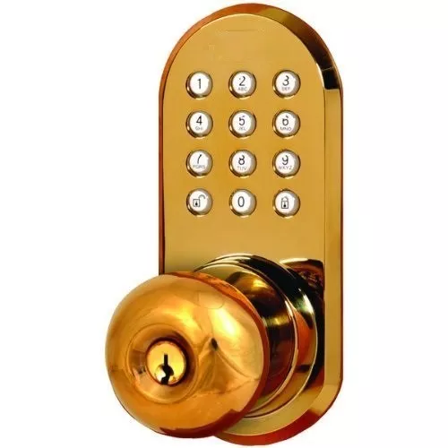 Wireless Remote Controlled Doorknob With Keypad