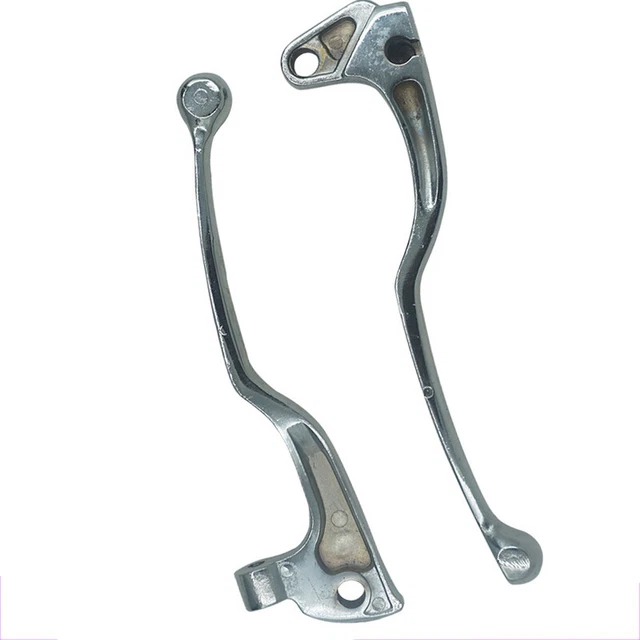 US STOCK 1Pair 8mm Motorcycle ATV Scooter Handle Front Brake Lever + Clutch Part