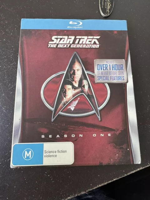 Star Trek The Next Generation Season 1 Patrick Stewart  6x Blu-Ray set gc Sleeve