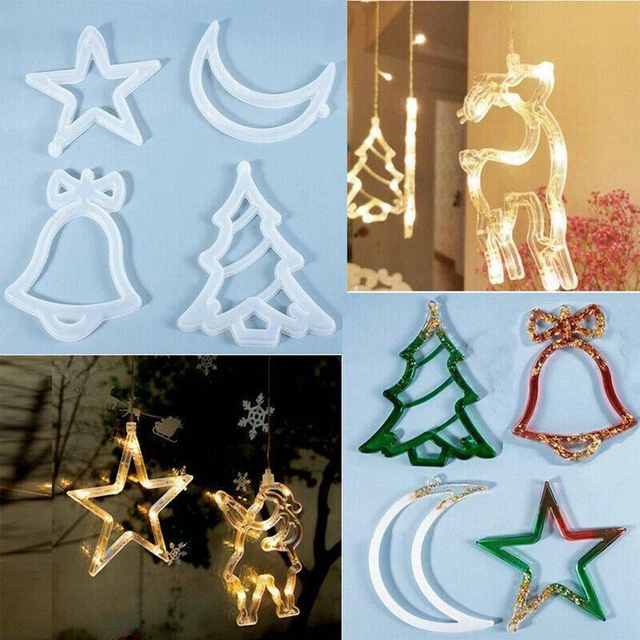 Molde de silicona árbol de Navidad muñeco de nieve papá Noel alce haz tus propias artesanías hágalo usted mismo