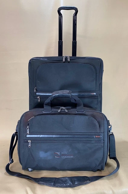 Used Tumi 24" Upright Wheeled Exp Short Trip Suitcase 22024D4 & 19” Exp Brief