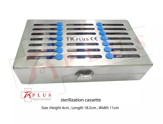 Dentaire Stérilisation Cassettes pour Support 7 Instruments Plateau Amovible Ce 3