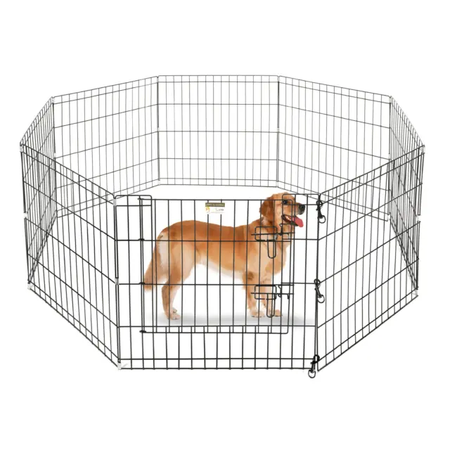 Portable Folding Pet Playpen Dog Puppy Fences Gate Home Indoor Outdoor Fence NEW