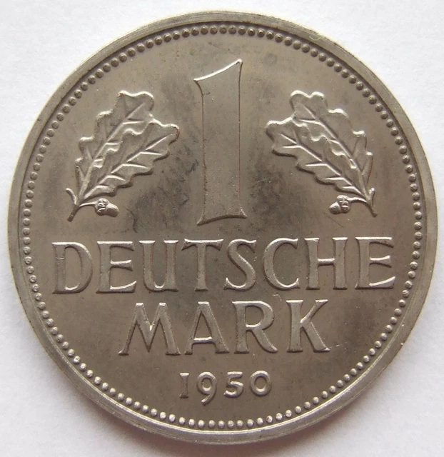 Moneta Rfg 1 Tedesco Marchi 1950 D IN Proof
