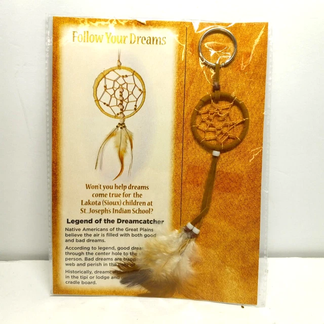 Handmade Lakota Souix Dreamcatcher Keychain