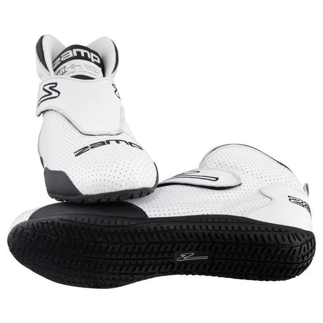 Zamp RS00400113 ZR-60 SFI 3.3/5 Auto Racing Driving Shoes, White, Size 13, Pair