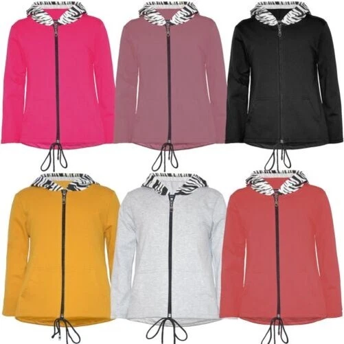 Animali Ragazze Stampa Bunny Orecchie Felpa con Cappuccio Lungo Leggero Moda Top