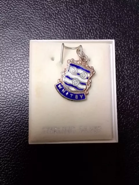 Sterling Silver Whitby Charm Pendant Acid Tested