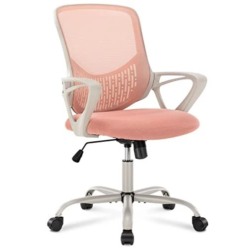 Home Office Desk Ergonomic Computer Modern Height Adjustable Swivel Mesh