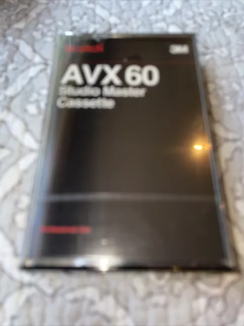 SCOTCH ( 3M ) AVX60 Studio Master Audio Cassette Tape New Sealed