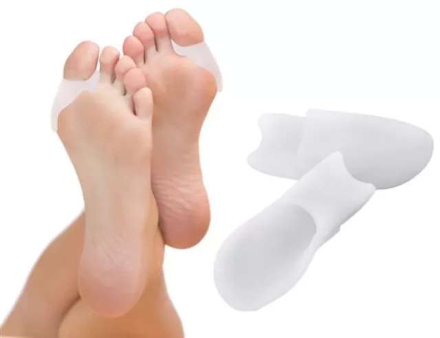 2 - 6 Gel Zehenspreizer Hallux Valgus Silikon Zehentrenner Zehenkorrektur