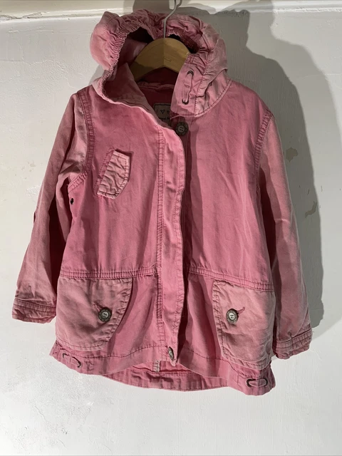 Giacca impermeabile estiva con cappuccio bambina Next bambini età 2-3 anni rosa leggero