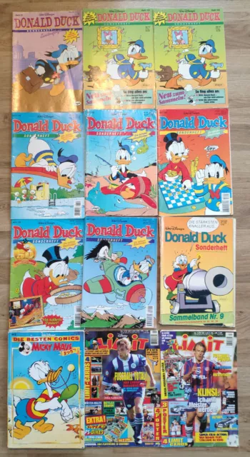 Donald Duck inkl Sonderheft, Limit, Mickey Maus Comic Sammlung / Konvolut - Alt