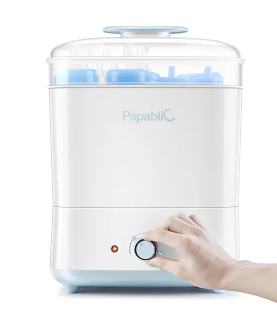 Papablic Electric Steam Sterilizer & Dryer for Baby Bottles BPA Free New In Box