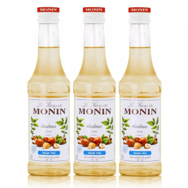 Monin Sirup Haselnuss Light 3x0,25l