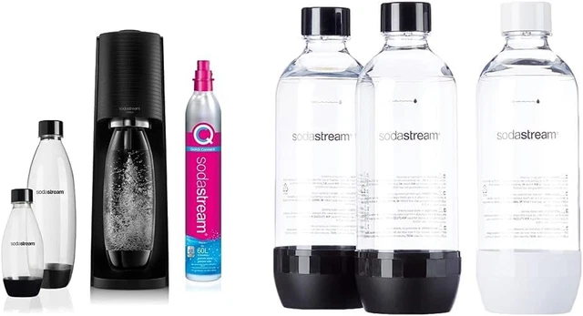 SodaStream Terra Megapack - Gasatore Acqua Con Bombola CO2 E Bottiglie, Per Acqua Frizzante Fatta In Casa - Foto 2