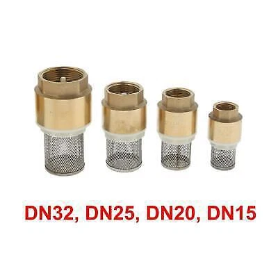 High-Performance Brass Foot Valve with Built-In Strainer Filter - Reliable and