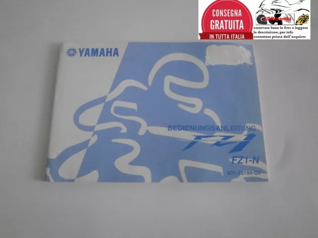 Livret Utilisation et Entretien Allemand Yamaha FZ1 06 16