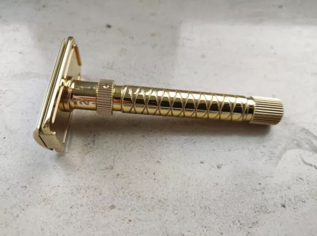 Yaqi Adjustable The Final Cut - Poliert Brass V2 Rasierhobel -GEBRAUCHT-