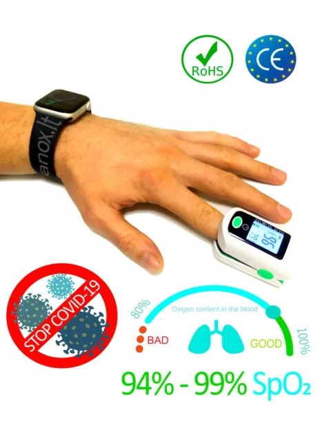 Fingertip Pulse Oximeter Blood Oxygen Saturation SpO2 Finger PR Monito