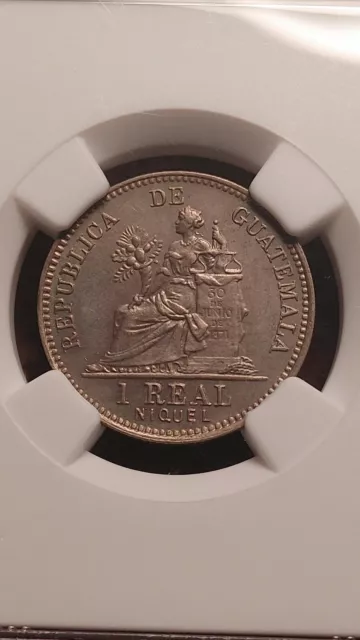 1910 Guatemala Real NGC MS65  Beautiful lightly Toned Gem Great Eye Appeal  1514