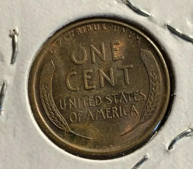 1909-P VDB Lincoln Wheat Cent Penny (BU - Brown) - Old U.S. Coins 2