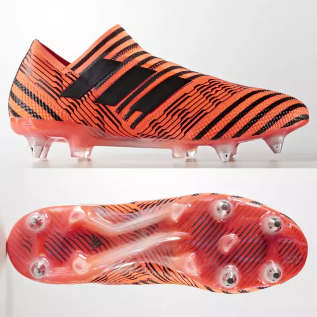ADIDAS NEMEZIZ 17 SG Mens Football Boots SIZE 6 6.5 7 7.5 Laceless Orange 94.46 PicClick UK