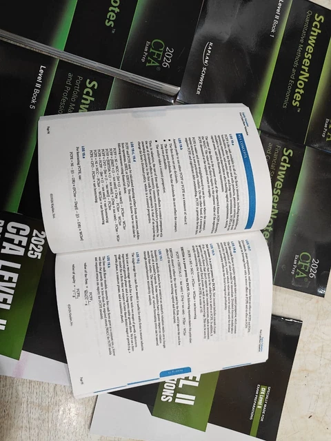 2026 KAPLAN SCHWESER Notes CFA Level 1 Study Material Complete Set