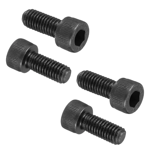 M6(10PCS)-35mm -Vis à molette moletées en acier au carbone, avec tête