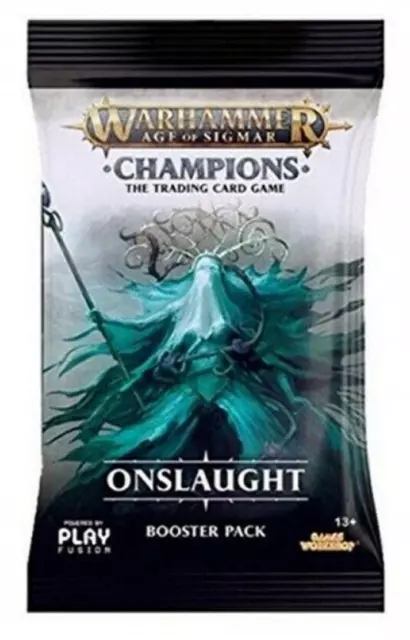 Warhammer Age of Sigmar Onslaught Booster Pack 13 Karten TCG NEU OVP Englisch