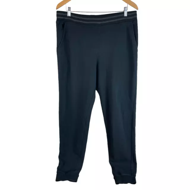 Ring of Fire Jogger Sweat Pants Mens XL Black Polyester Stretch READ