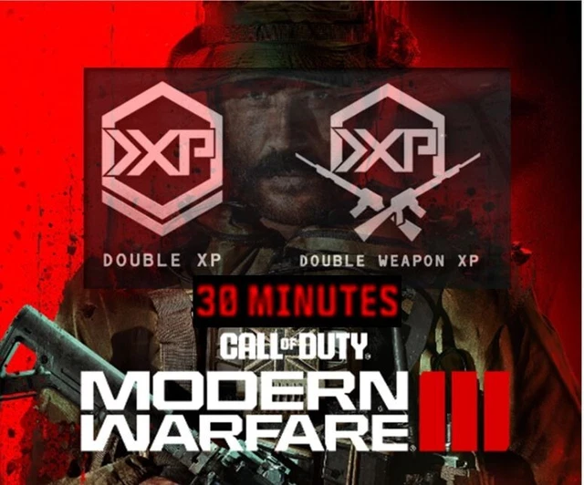 CALL OF DUTY Modern Warfare 3 III 30mins 2x XP Dual Weapon Code CoD MW3