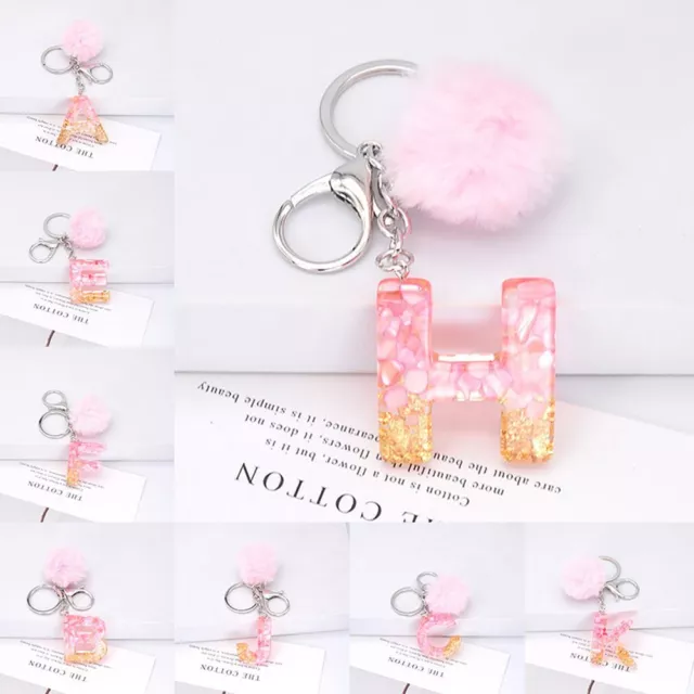 Alphabet Key Chain 26 Letter Keychain Handbag Charms English Alphabet Keyring