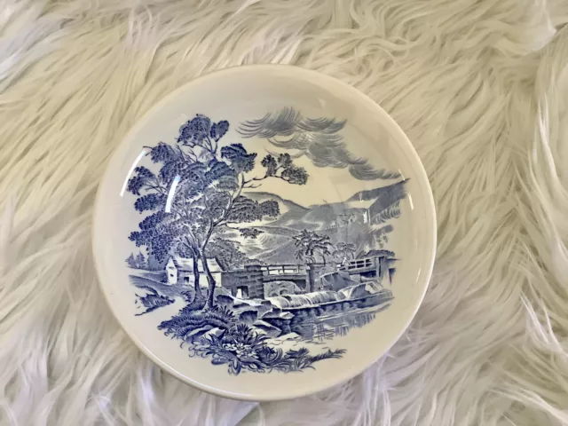 WEDGWOOD Countryside Blue Enoch Vintage 6.5 Inch Cereal Bowl FREE SHIP!