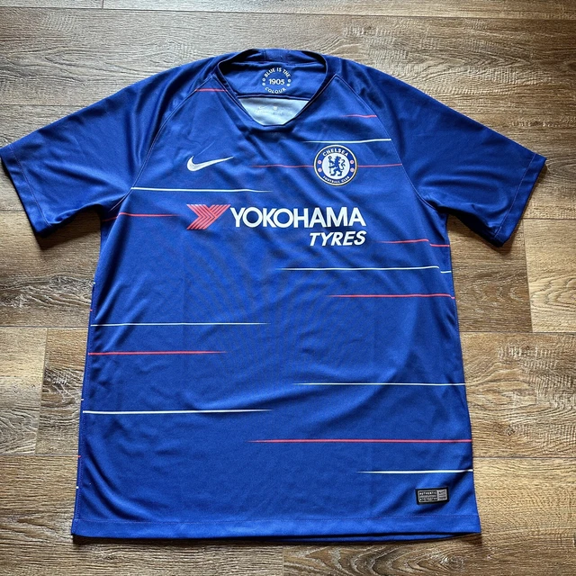 Chelsea 2017/2018 Home Football Shirt Soccer Jersey Nike Mens L
