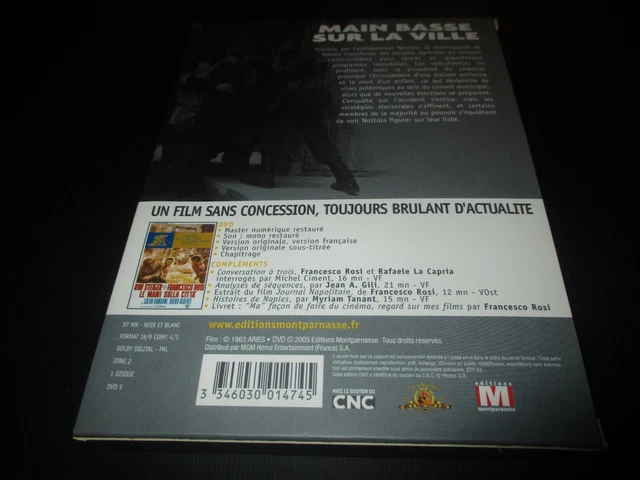 COFFRET DVD COLLECTOR "MAIN BASSE SUR LA VILLE" Rod STEIGER / Francesco ROSI 2