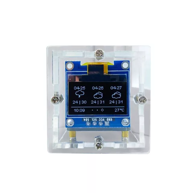 Blue ESP8266 DIY Electronic Clock Kit with WiFi Automatic Timing and HD Display
