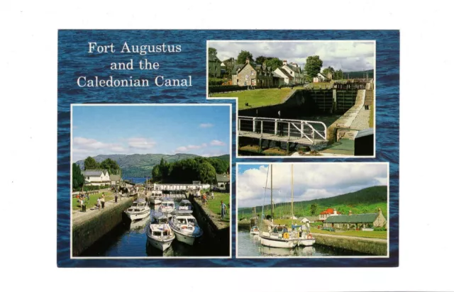 Postcard Fort Augustus and the Caledonian Canal / Scotland